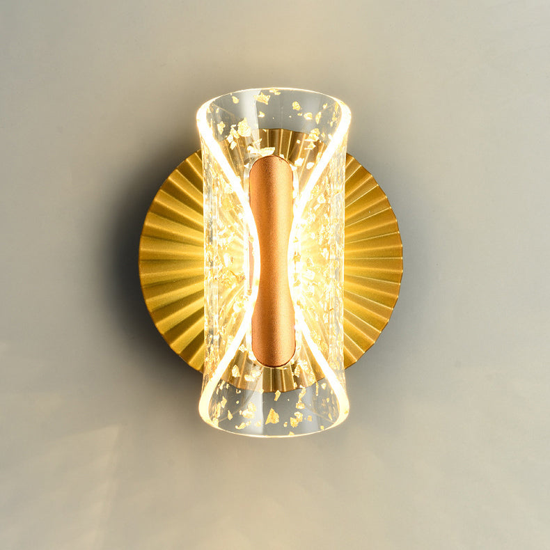 Lámpara de pared LED de acrílico con mariposa de hardware de lujo contemporáneo para dormitorio 