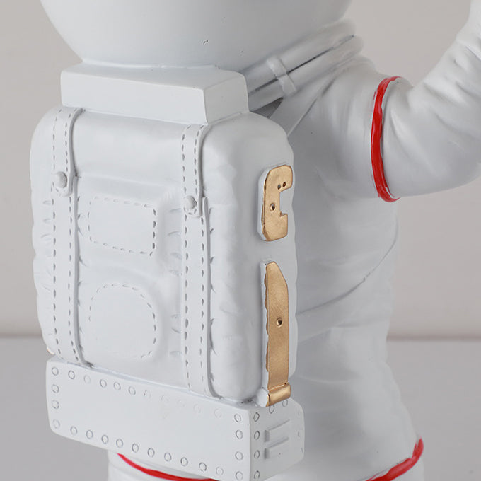 Lampe de table contemporaine créative en résine ABS Astronaute 1 lumière pour chambre 
