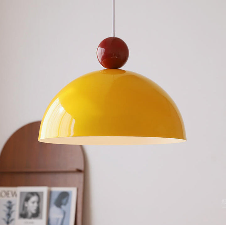 Lámpara Colgante de Hierro Semi-Circular Retro Francesa de 1 Luz 