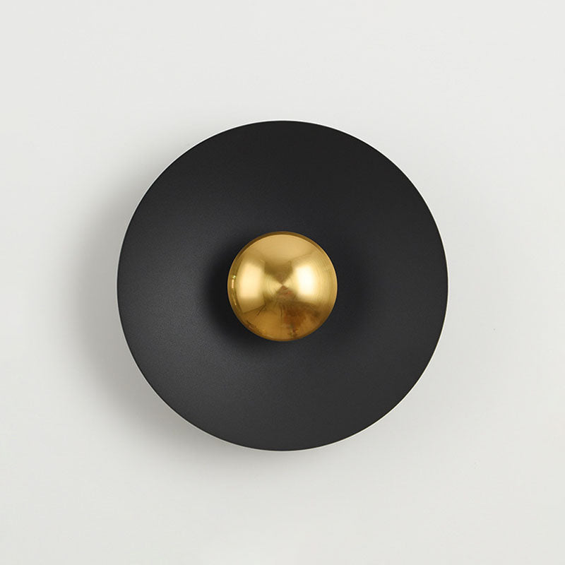 Lampe murale LED créative contemporaine avec soucoupe volante Macaron pour chambre à coucher 