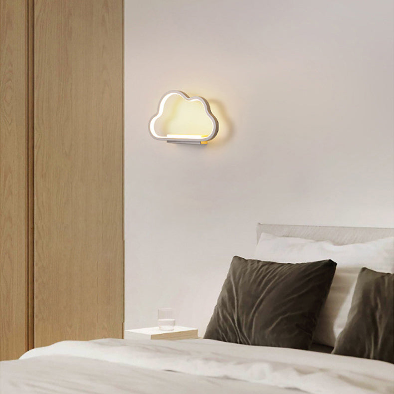 Zeitgenössische Einfachheit Aluminium Wolke Rahmen Silikon Streifen LED Kinder Wand Leuchte Lampe Für Schlafzimmer 