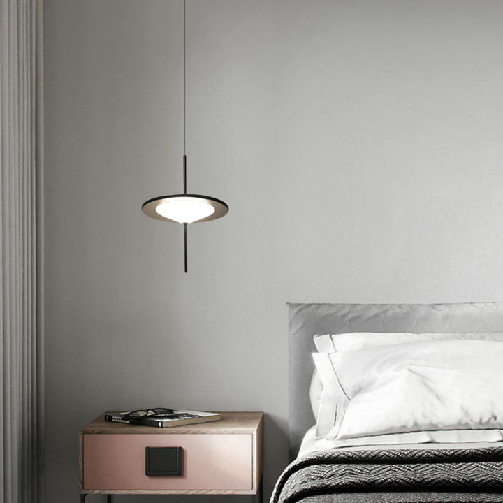 Lustre à LED contemporain nordique en acrylique avec abat-jour en forme de soucoupe volante pour salon 
