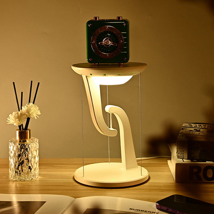 Contemporary Creative Suspended Wireless Charging ABS USB LED Table Lamp For Bedroom