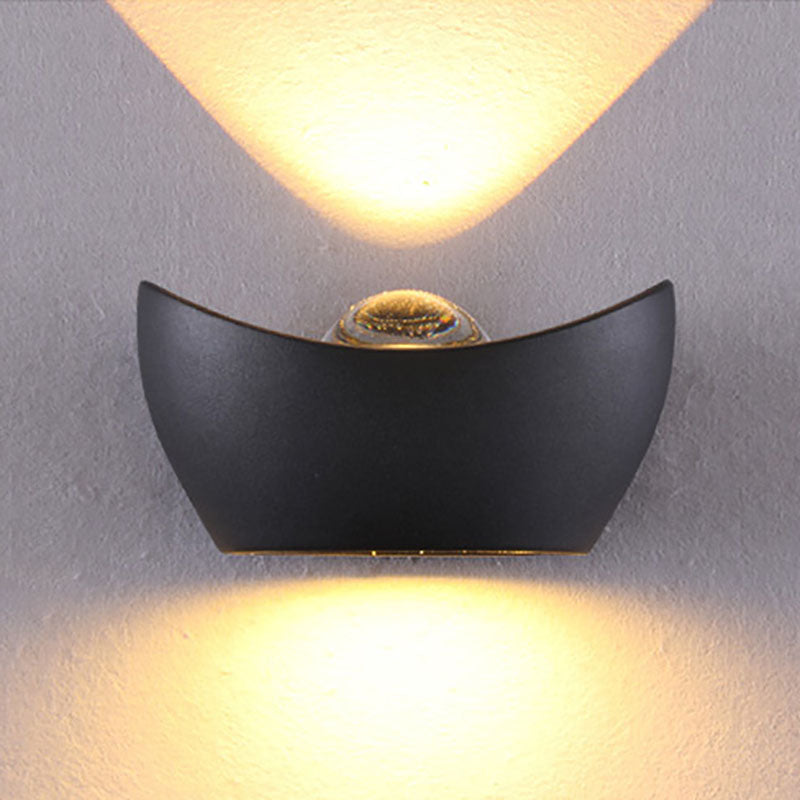 Contemporary Simplicity Aluminum Ingot Shape LED Wall Sconce Lamp For Living Room