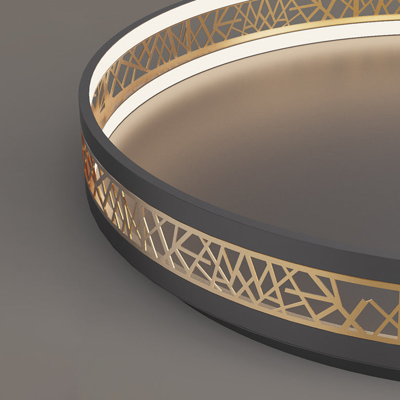 Plafonnier LED au design creux en forme de nid d&
