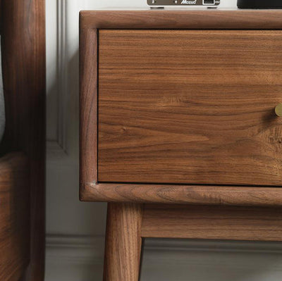 Traditioneller französischer rechteckiger Holz-Beistelltisch mit 1 Schublade für das Wohnzimmer 