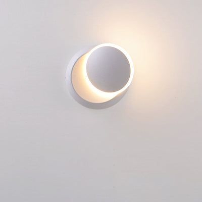 Moderne unbedeutende runde drehbare Aluminium-PC-LED-Wandleuchterlampe für Schlafzimmer