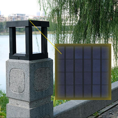 Modern Simplicity Solar Square ABS Plastic LED Outdoor Light For Garden