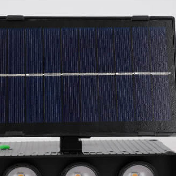 Modern Minimalist Outdoor Solar Square Panel Plastic LED Waterproof Outdoor Wall Sconce Lamp for Outdoor Patio
