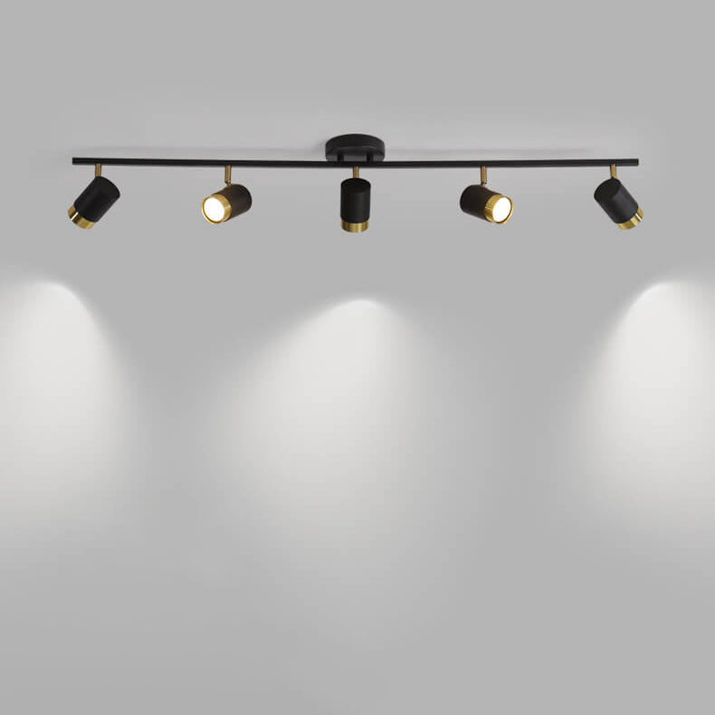 Modern Creative Acrylic Track Spotlight LED Semi-Flush Mount Ceiling Light