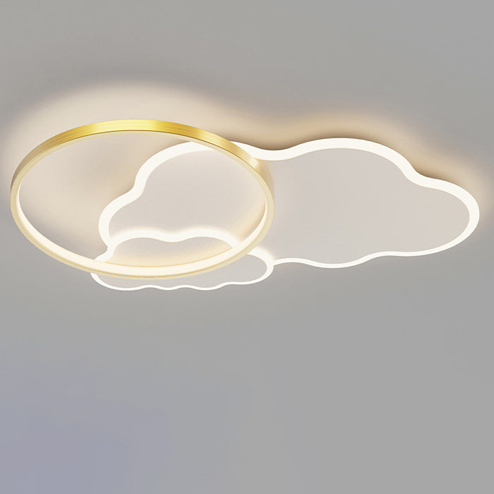 Plafonnier LED moderne minimaliste en aluminium avec abat-jour en acrylique pour chambre à coucher 