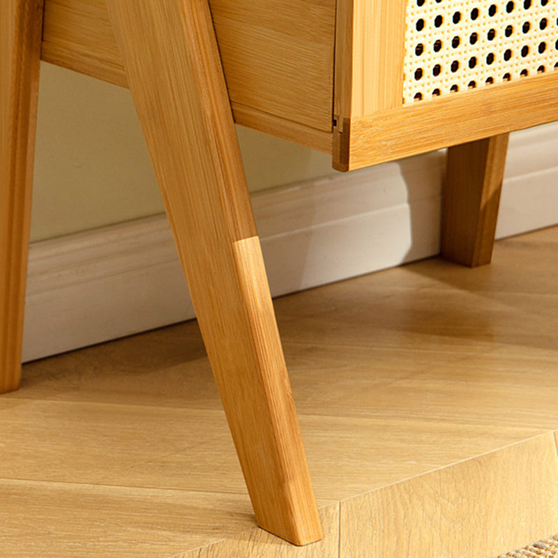 Zeitgenössischer Einfachheit rechteckiger Holz-Beistelltisch mit 1 Schublade für das Wohnzimmer 