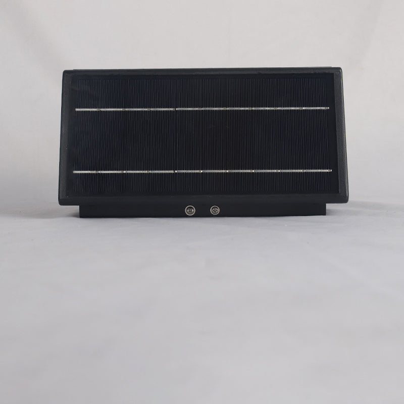 Zeitgenössische industrielle wasserdichte Solar-Quadrat-Aluminium-LED-Außenwandleuchte für den Garten 