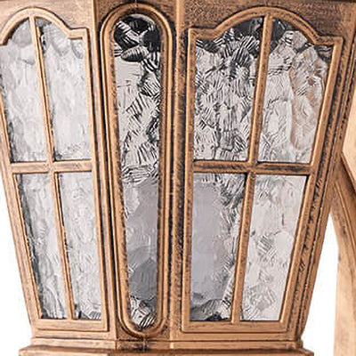 Lanterne extérieure européenne en aluminium et verre étanche, applique murale à 1 lumière 