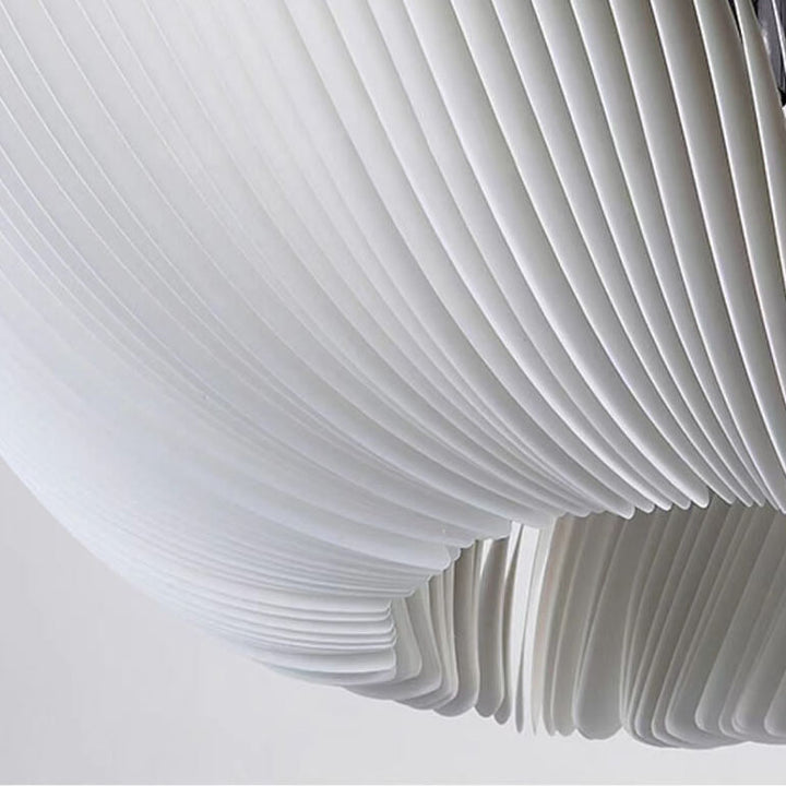 Hardware de linterna plisada de pergamino Wabi-Sabi japonés, luz colgante de 1 luz 