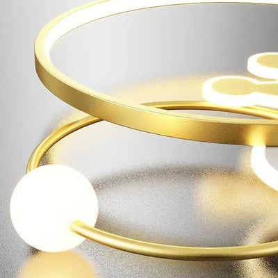 ضوء سقف LED دائري للأطفال من الأكريليك والحديد بتصميم تاج سحابي حديث لغرفة النوم 