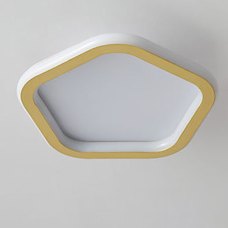 Plafonnier LED en fer géométrique nordique contemporain pour couloir 