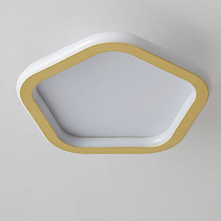 Plafonnier LED en fer géométrique nordique contemporain pour couloir 