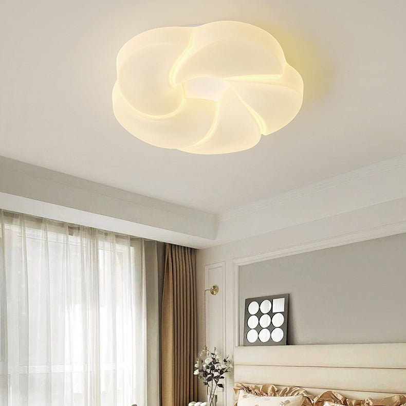 Moderne unbedeutende Deckenleuchte aus PE-Plätzchen-Wolken-Form-Eisen-LED für Schlafzimmer 