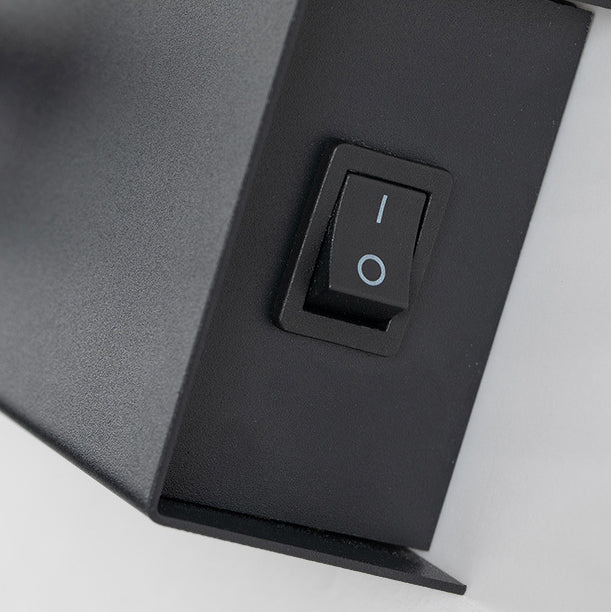 Lámpara Aplique de Pared LED de Cilindro de Ángulo Ajustable Rectangular Minimalista Moderna de Aluminio para Dormitorio 