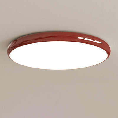 Plafonnier LED moderne minimaliste en acrylique rond avec abat-jour pour chambre 