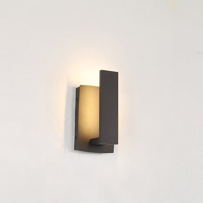 Conception géométrique de simplicité contemporaine Applique murale LED étanche en aluminium pour jardin 
