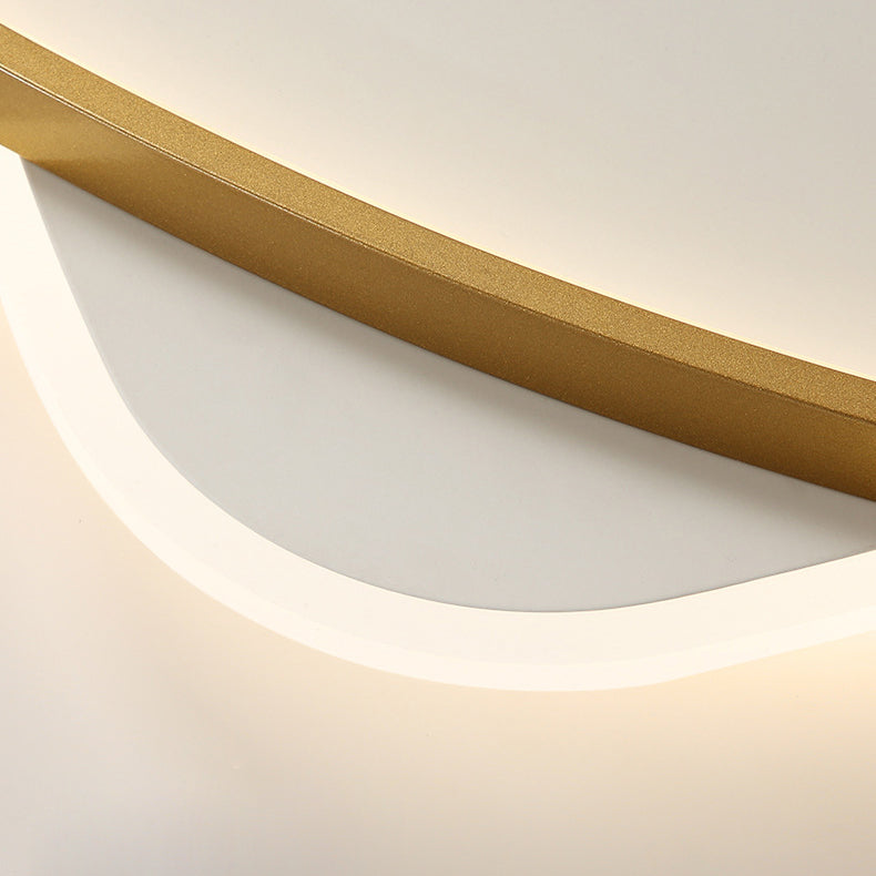 Luz de techo LED de montaje empotrado de hierro acrílico triángulo minimalista moderno para dormitorio 