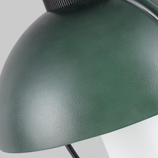 Zeitgenössische kreative runde Kuppelzylinder-Aluminiumglas-1-Licht-Tischlampe für Wohnzimmer 