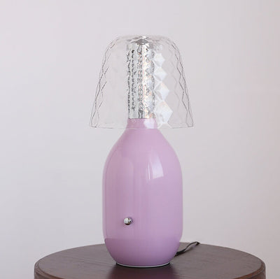 Nordic Vintage Candy Glass Iron Base LED Touch Table Lamp