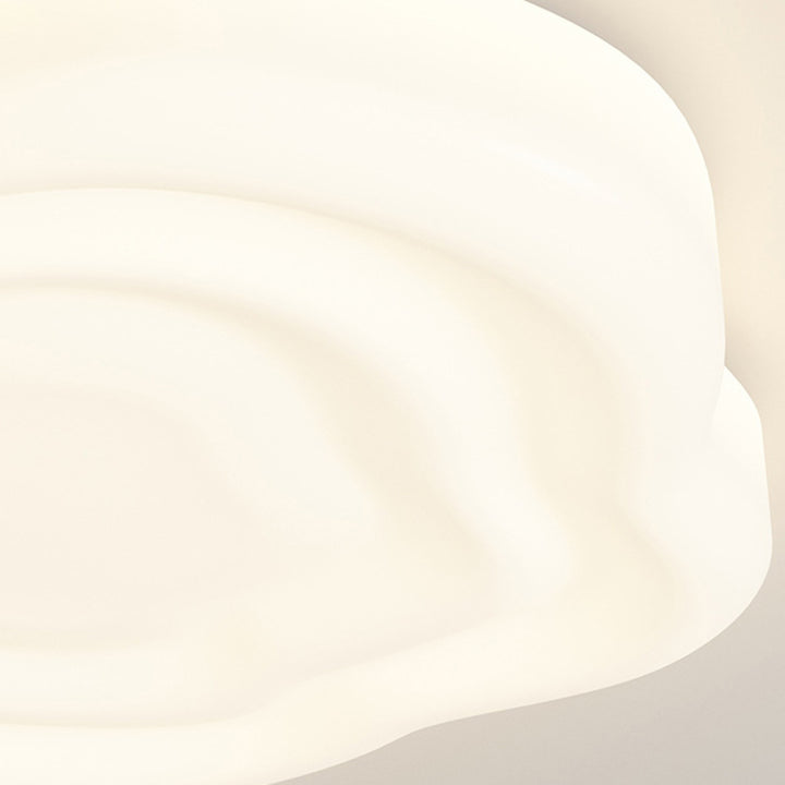 Plafonnier LED en fer PE citrouille nuage de pétales minimaliste moderne pour salon 
