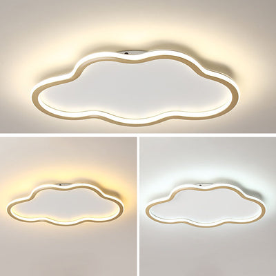 Luz de techo LED empotrada de hierro acrílico nublado minimalista moderno para dormitorio 