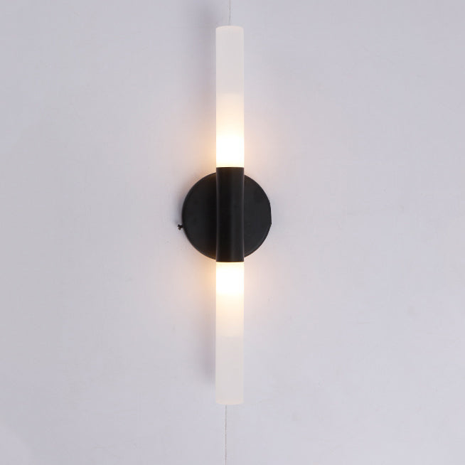 Moderne minimalistische Aluminium Eisen Zylinder LED Wandleuchte Lampe für Wohnzimmer 