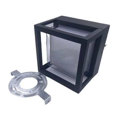 Applique murale moderne minimaliste étanche en aluminium carré acrylique LED pour jardin 