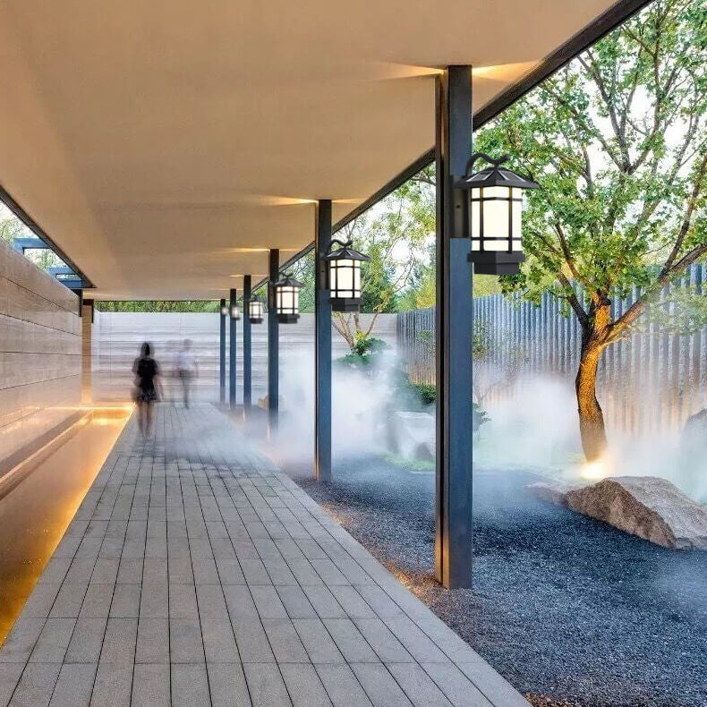 Lámpara de Aplique de Pared para Paisaje de Patio al Aire Libre LED Impermeable Solar Industrial 