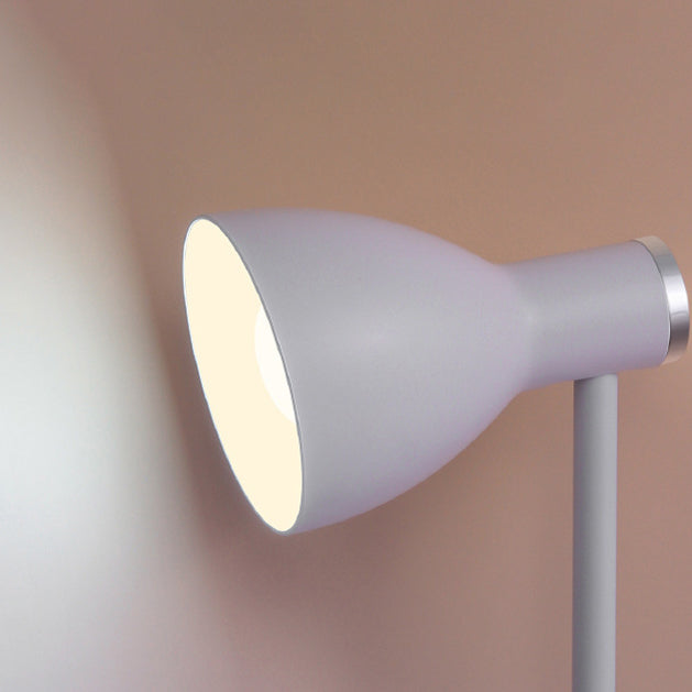 مصباح طاولة LED بلاستيكي ABS بقاعدة دائرية حديثة وبسيطة لغرفة النوم 