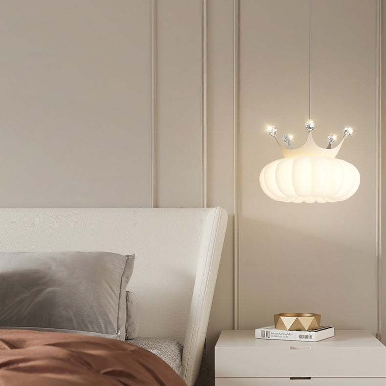 مصباح معلق من الكريستال LED للأطفال المعاصرين بتصميم سحابة وتاج حديدي لغرفة النوم 