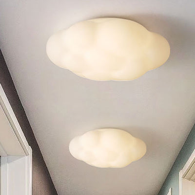 Moderne Einfachheit Cloud PET Schatten Hardware LED Unterputz Deckenleuchte für Schlafzimmer 
