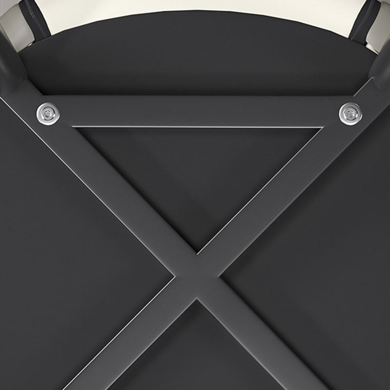 Modern Luxury Square Cushion Faux Leather Carbon Steel Dining Chair Backrest For Dining Room