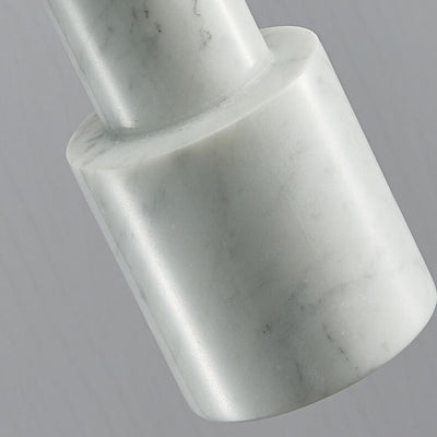 Nordic Light Luxus Messing Marmor Zylinder 1-Licht Pendelleuchte 