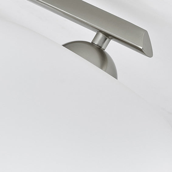 Moderne Mid-Century Eisen Glas Oval Shade 5-Licht Semi-Flush Mount Deckenleuchte Für Wohnzimmer 