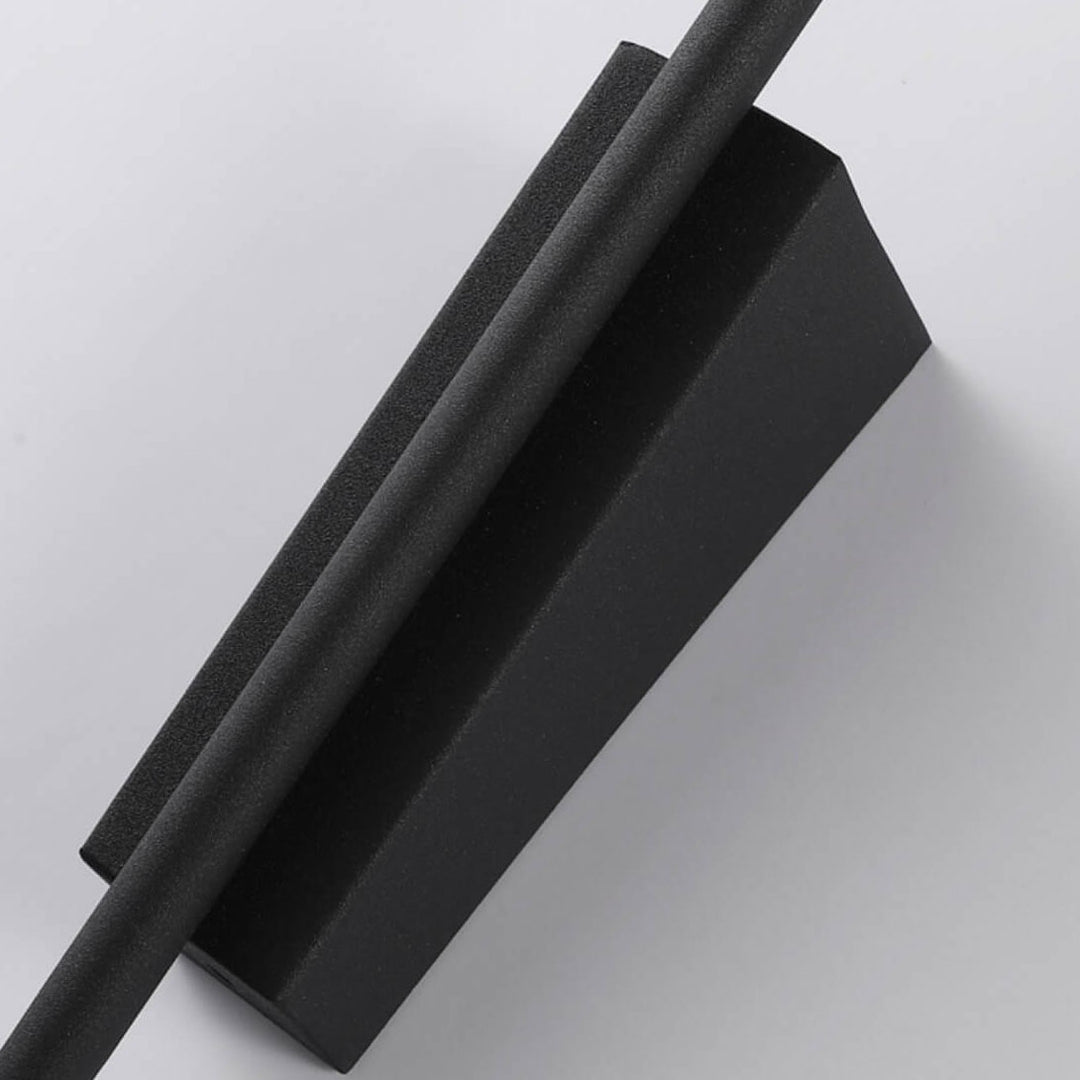 Aplique de pared LED de hierro y PC con brazo recto y diseño minimalista moderno para sala de estar y dormitorio 