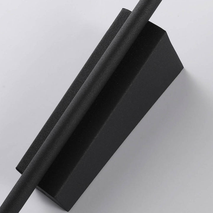Aplique de pared LED de hierro y PC con brazo recto y diseño minimalista moderno para sala de estar y dormitorio 