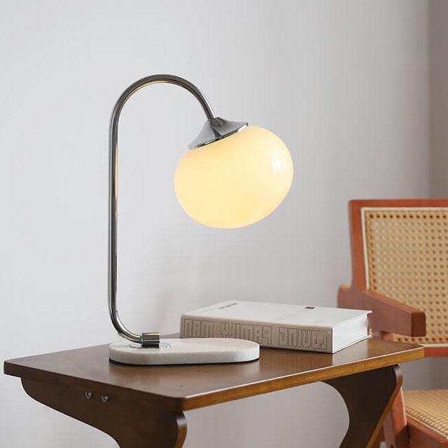 Lámpara de Mesa de Esfera de Vidrio Nostálgica Minimalista Nórdica de 1 Luz 