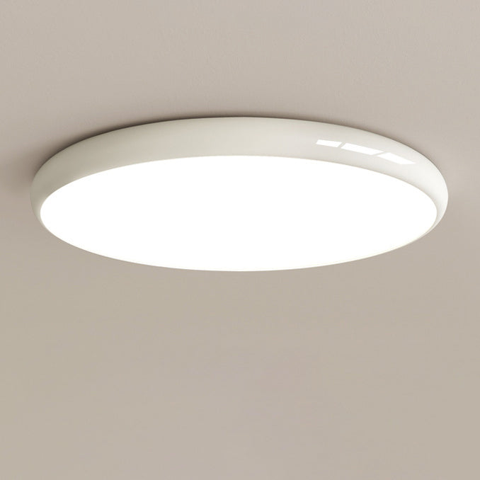 Plafonnier LED moderne minimaliste en acrylique rond avec abat-jour pour chambre 