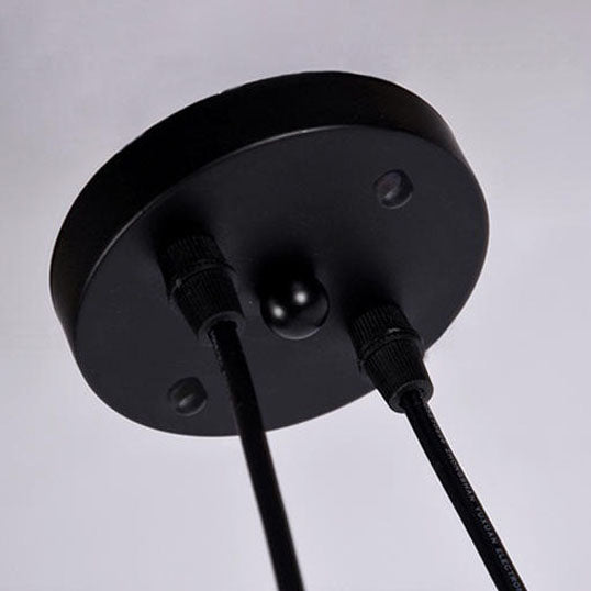 Lámpara de Araña de Hierro Creativa Contemporánea de 2 Luces para Sala de Estar 