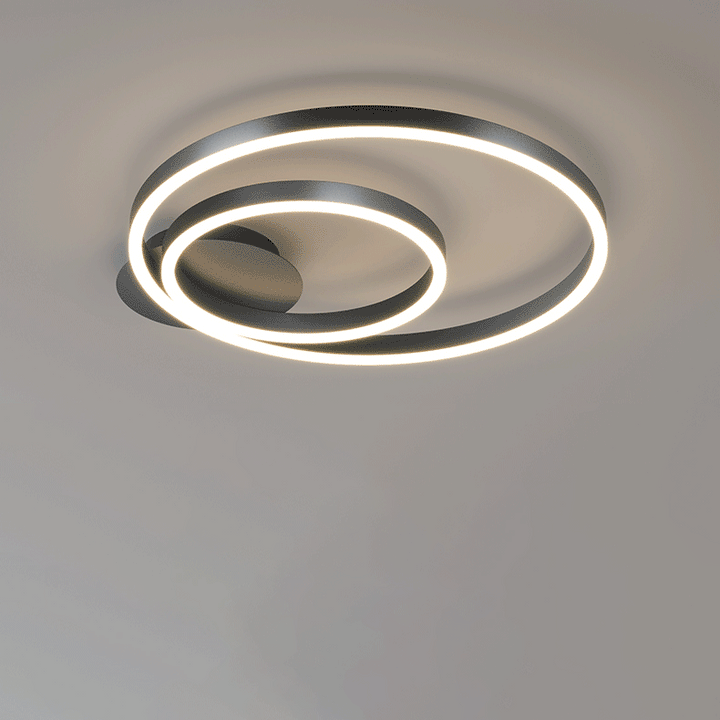 Lumière de plafond LED encastrée moderne minimaliste géométrique carré cercle ligne en aluminium pour salon 