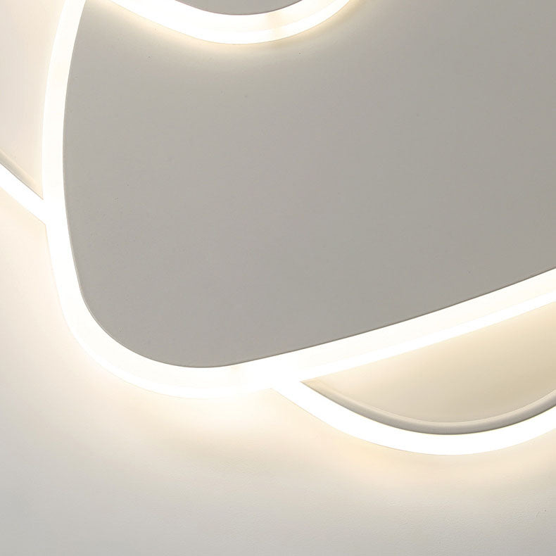 Moderne minimalistische Dreieck Aluminium Eisen Acryl LED Deckenleuchte für Schlafzimmer 