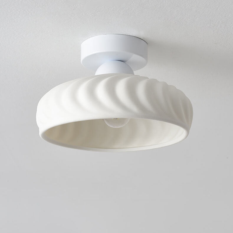 Plafonnier moderne en céramique de luxe léger à un feu 