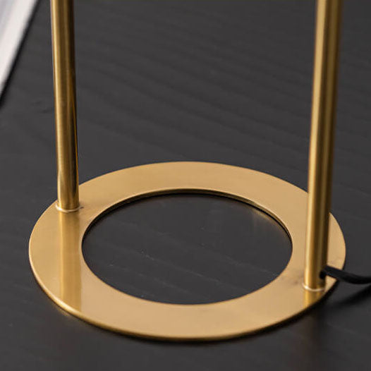 Lampe de table en cire fondante à 1 lumière avec base en matériel blanc crème simple nordique 