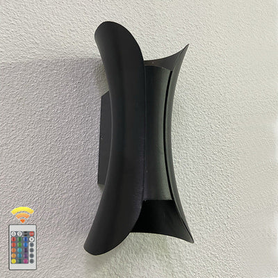 Moderne unbedeutende wasserdichte Rechteck-Aluminium-LED-Wandleuchterlampe für Terrasse im Freien 